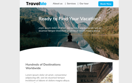 Travel Me Newsletter Template