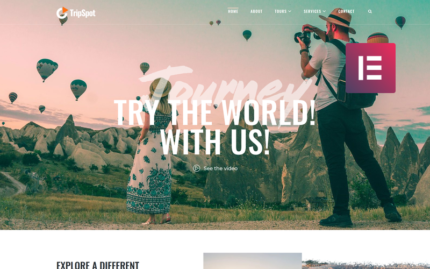 TripSpot - Travel WordPress Elementor Theme