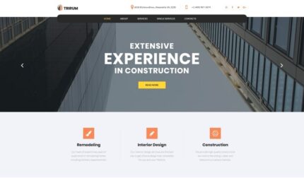 Trirum - Construction Multipurpose Modern WordPress Elementor Theme