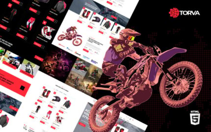 Trova Sports Motor Bike Shop and Accessories Website Template