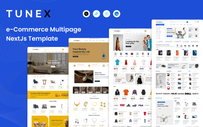 TuneX - Multipurpose eCommerce React NextJs Template