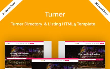 Turner - Directory & Listing HTML5 Website Template