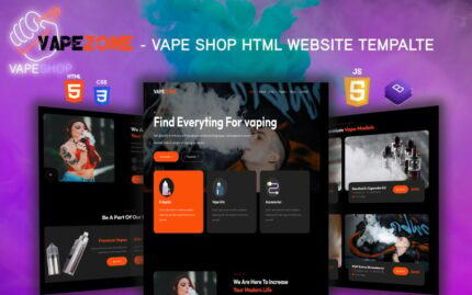 Vape Zone - Vape & E-liquid Store eCommerce HTML Bootstrap Template