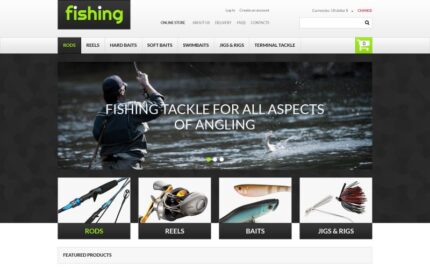 Varity of Fishing Equipment VirtueMart Template