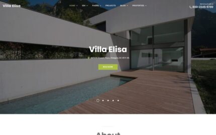 Villa Elisa - Real Estate Responsive WordPress theme