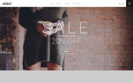 Vini - Fashion Shop Magento Theme