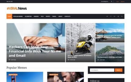 Viral News Portal & Magazine WordPress Theme