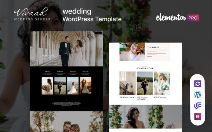 Vivaah - Bridal And Wedding Studio WordPress Elementor Theme