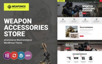 Weaponce - Gun Training, Shooting Club and Weapon WooCommerce Theme