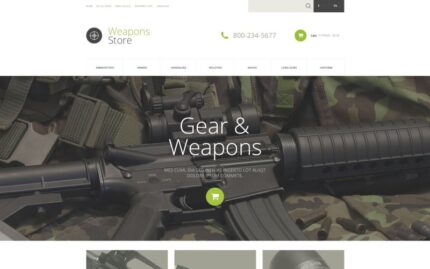 Weapons Collection OpenCart Template