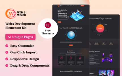 Web3 Wealth - Web3 Development Website Elementor Kit