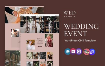 Wed -  Event Planner And Management WordPress Elementor Theme