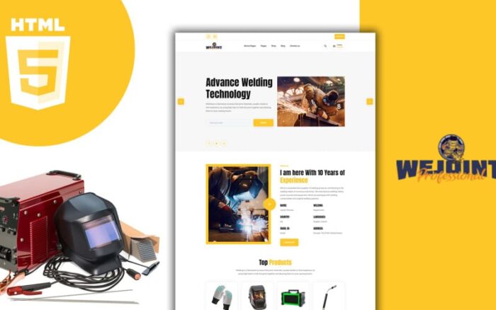 Wejoint Welding And Metal Works Shop HTML Template