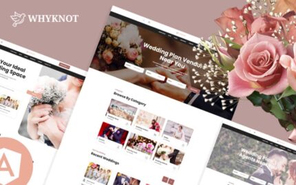 Whyknot Wedding Events And Wedding Planner Angular Template