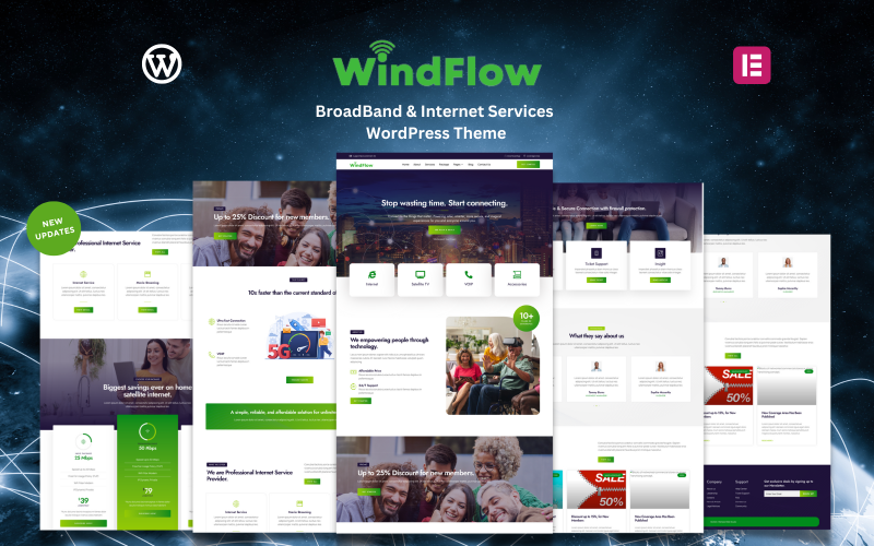 WindFlow - BroadBand & Internet Services WordPress Theme