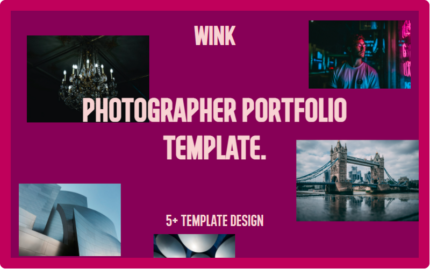 WINK - Photographer Portfolio Multipurpose Website Template