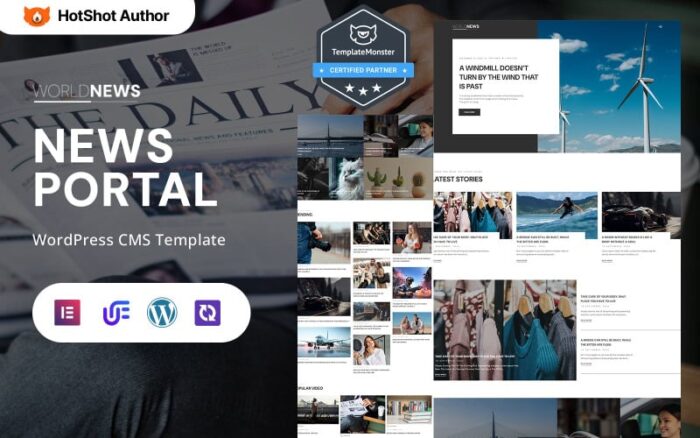 Worldnews - News Portal And Magazine Portal WordPress Elementor Theme