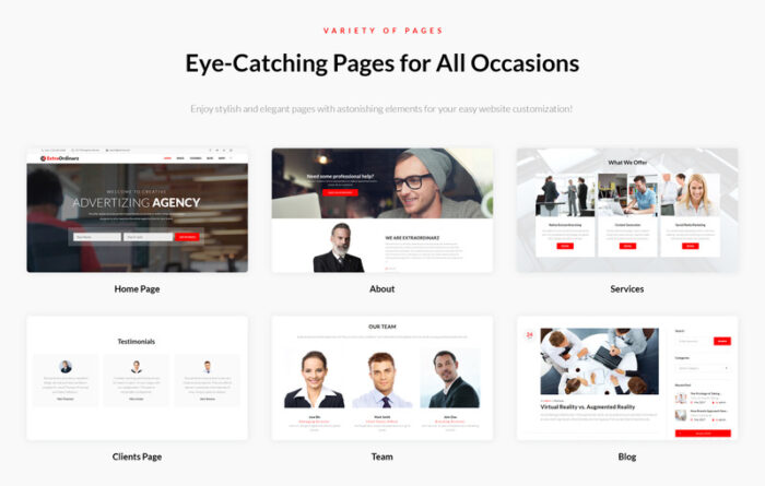 ExtraOrdinarz - Advertising Agency WordPress Theme - Features Image 2