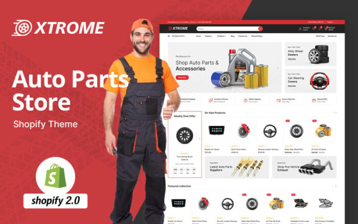 Xtrome - Auto & Spare Parts Store Shopify Theme