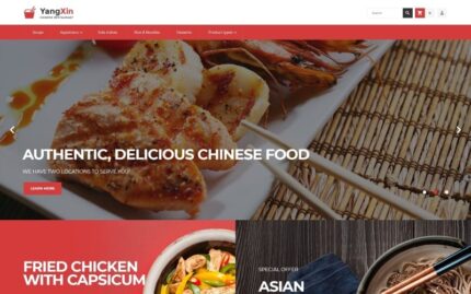 YangXin - Chinese Restaurant Magento Theme