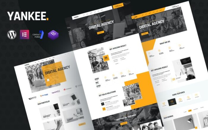 Yankee - Digital Agency Elementor WordPress Theme