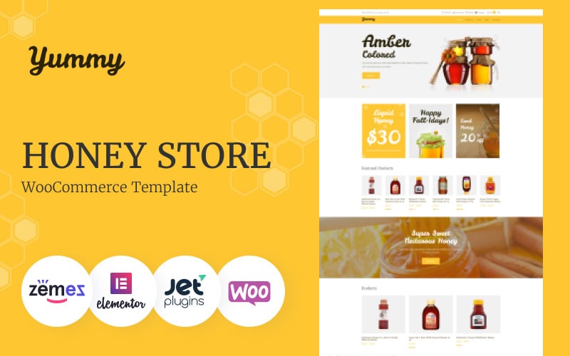 Yummy - Honey Store WooCommerce Theme