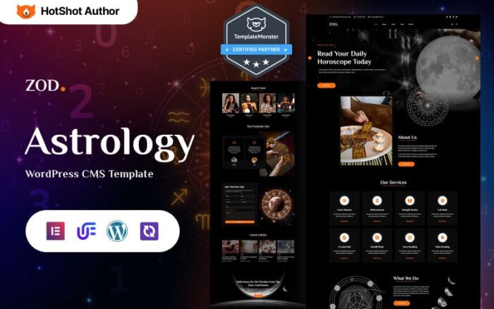 Zodiec - Astrology And Horoscope WordPress Elementor Theme